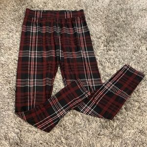 Plaid leggings